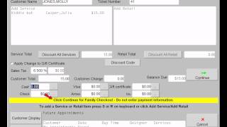 Family Check Out Demonstration  SpaSalon Manager [upl. by Kingsbury]