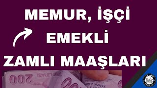 2024 Temmuz İşçi Memur ve Emekli Zamlı maaşları 4d kamu işçileri son dakika [upl. by Lenehc633]