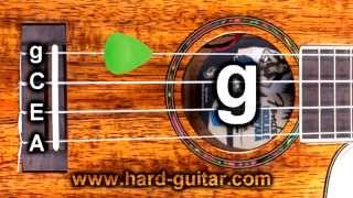 Best Online Ukulele Tuner  Standard Tuning g C E A Island Tuning [upl. by Akihc]