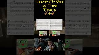 Nearer My God to Thee Titanic 與主更親近 Violin 小提琴 譜 Sheet【Kero MyPlay Violin】 Kero Titanic shorts [upl. by Ifill]