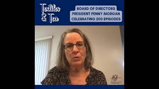 HGA President Penny Morgan Celebrates 200 Episodes of Textiles amp Tea [upl. by Ardyce]