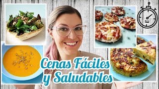 CENAS FÁCILES RÁPIDAS Y SALUDABLES [upl. by Gardener766]