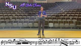 AllState Louisiana Saxophone Etude Ferling 11 in d minor [upl. by Liemaj75]