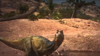 Dinosaur Revolution Resound  Allosaurus VS Dinheirosaurus [upl. by Aksel]