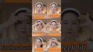 antiageing face yoga and glowing skin nasal pattern forehead wrinkles faceyogaglowingskinshort [upl. by Zenda259]