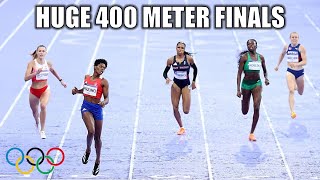 Womens 400 Meter Finals Were INCREDIBLE  NEW OLYMPIC RECORD  2024 Paris Olympics [upl. by Atinnod]