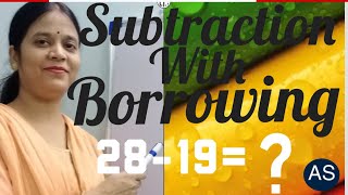 Subtraction with Borrowing Subtraction Borrowing Math [upl. by Roobbie]