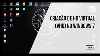 CRIAÇÃO DE HD VIRTUAL VHD NO WINDOWS 7 [upl. by Hazaki]