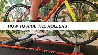 How to ride bike rollers for beginners [upl. by Gnouv]