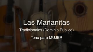 Las Mañanitas  Puro Mariachi Karaoke  Tradicional  Para Mujer  Re mayor [upl. by Maloney645]