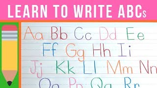 Learn to Write the ABCs  How to Write Letters  Handwriting Practice for Kids [upl. by Coben]