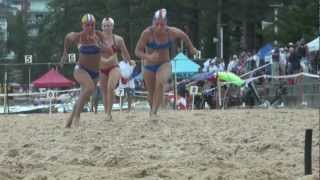 2012 Manly  Womens Beach Flags Final [upl. by Ahtiek403]