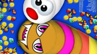 Worms Zone io game samp Wala game big food and top score 9999999💪💪 big snake killing score [upl. by Atiruam]