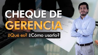 💴Cheque de gerencia💴 ¿Qué es ¿Cómo lo uso [upl. by Assil]