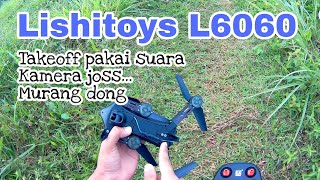 Lishitoys L6060 drone murah dari RC MOMENT bisa pakai suara [upl. by Marba]