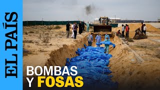 GUERRA ISRAEL  A la espera de la tregua bombardeos y fosas comunes en Gaza [upl. by Yrekcaz]