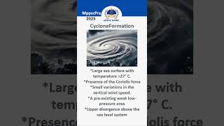 5 Key Conditions for Cyclone Formation 🌊🌪️ CycloneFormation GeographyShorts shorts upsc mppsc [upl. by Radec439]