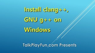 Install MSYS2 clang GNU GCCg on Windows [upl. by Mcgee741]