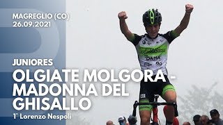 Lo junior Lorenzo Nespoli vince la Olgiate Molgora  Ghisallo 2021 [upl. by Dari]