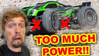 Giant Motor Destroys Traxxas XRT rc car [upl. by Attirb]