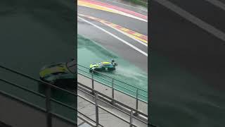 Big Crash 24h Spa 2024 Testday Aston Martin Comtoyou crash spa 24hours 24h gt3 rain [upl. by Virgilio]