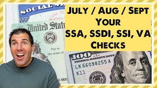 July  August  September amp Your Social Security SSDI SSI Checks [upl. by Gildea]