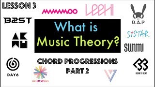 MUSIC THEORY Lesson 3 Chord Progressions Part 2 [upl. by Bud]