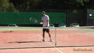 Tennis Volley Tip  How To Prepare In 2 Simple Steps [upl. by Ocihc]