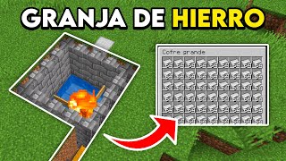 Granja de Hierro Bajo Tierra  Minecraft Java 120 [upl. by Darees]