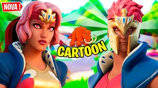 NOVAS SKINS CARTOONIZADAS SÃO LINDAS MOHO E ANTHEIA FORTNITE [upl. by Annauqahs906]