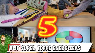 VIJF MAKKELIJKE amp LEUKE ENERGIZERS voor in de klas [upl. by Kirsten]