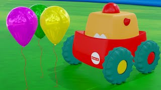 Learn colors with Cars  Cartoons  Learning colors with Balloon [upl. by Baudin]