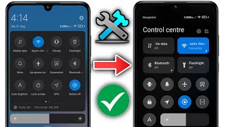 Redmi 13c Control Center Settings  Change Control Center On Redmi 13C  HyperOS Control Center [upl. by Bronder380]