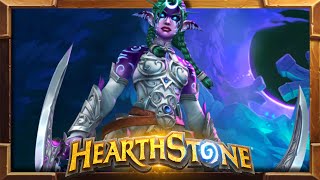 Hearthstone Night Warrior Tyrande Skin Showcase [upl. by Nivlak860]