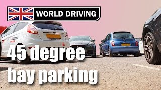 Reverse Bay Parking Manoeuvre Made Simple 45° Method  UK Driving Test [upl. by Cleaves]