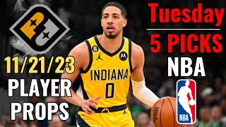 PRIZEPICKS NBA TUESDAY 1121 CORE PLAYER PROPS [upl. by Huston]