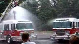 Glastonbury Fire Department Wet Down New Fire Trucks [upl. by Icats618]