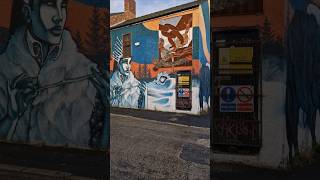 The White Witch amp Her Wolves Street Art Belfast shorts streetart artshorts narnia art [upl. by Asylem]