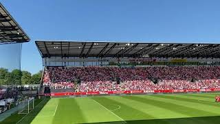 Niederrheinpokalfinale Rwe gegen Rwo Einlauf beider Mannschaften 362023 [upl. by Firman917]