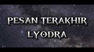 Pesan Terakhir  Lyodra  Lirik [upl. by Novaelc]