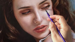 REALISTIC OIL PAINTING PORTRAIT TECHNIQUE  ROXANNE by Isabelle Richard [upl. by Eniale]