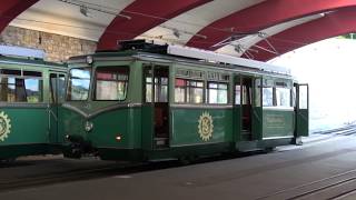 The Drachenfelsbahn and Drachenfels views Königswinter NordrheinWestfalen Germany 9th Aug 2017 [upl. by Eilagam]