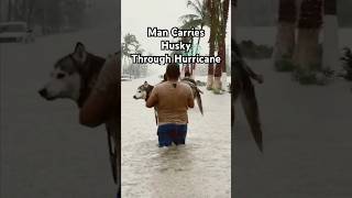 Man Carries Dog Through Hurricane in Mexico HumanKindness Love [upl. by Hartwell973]