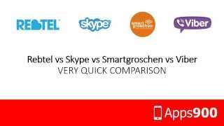 Rebtel vs Skype vs Smartgroschen vs Viber  Comparison [upl. by Nilerual583]