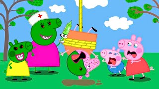 Zombie Apocalypse Daddy Pig Turn Into Zombie At Snowy Mountains 🧟‍♀️🧟‍♀️ Scary Peppa Pig Animation [upl. by Calore]