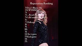 Reputation Ranking taylorswift ts reputation erastour [upl. by Notnirb]