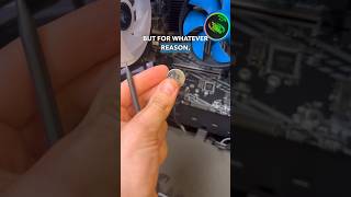 Faulty CMOS Battery 🪫pc computerrepair pcrepair gamingpc gamingcomputer [upl. by Fugazy244]