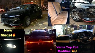 New Model Verna Fully Modified 🔥 Modification  TA vlogging [upl. by Esina]