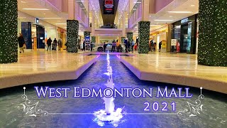 The Largest Shopping Mall in Canada I West Edmonton Mall 2021 [upl. by Lunnete381]