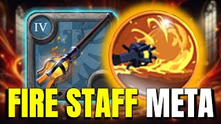 93 WIN RATE FIRE STAFF BUILD  Solo PvP  Albion Online  Top Builds For Beginners [upl. by Pren]